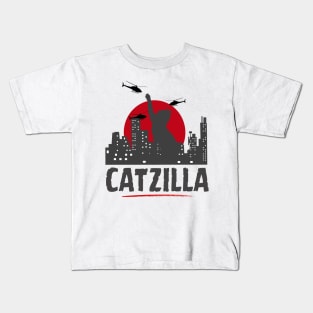 CATZILLA Japanese Sunset Kids T-Shirt